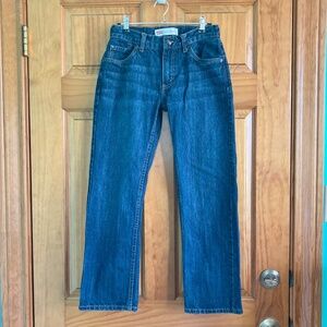 Boy’s size 12 gently used Levi’s blue jeans with adjustable waist